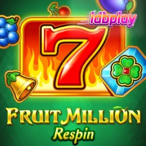 Tampilan visual mesin slot Fruit Million Respin dengan simbol buah klasik.